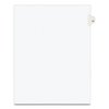 Avery Dennison Numerical Index Tab-53, 8-1/2 x 11", White, PK25 01053